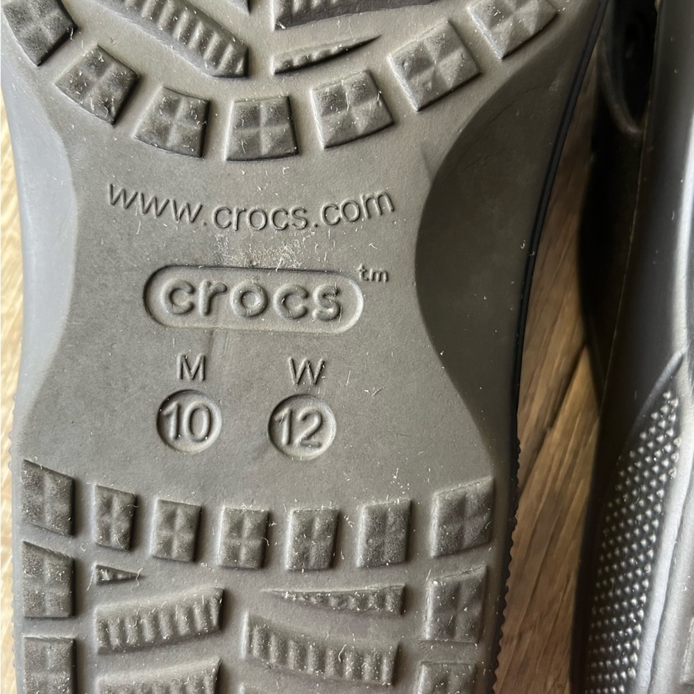 CROCS Black Baya Iconic Comfort Unisex Flip Flops Women’s size 12 - Picture 4 of 6